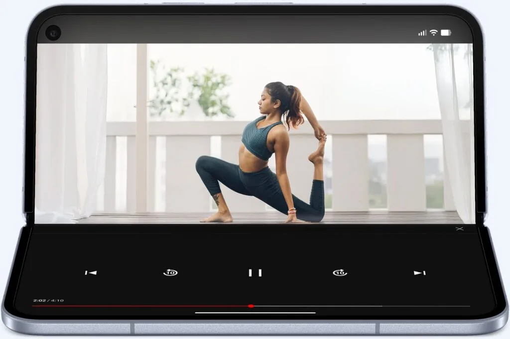 Google Pixel 10 Pro Fold folded view Google Pixel 10 Pro Fold