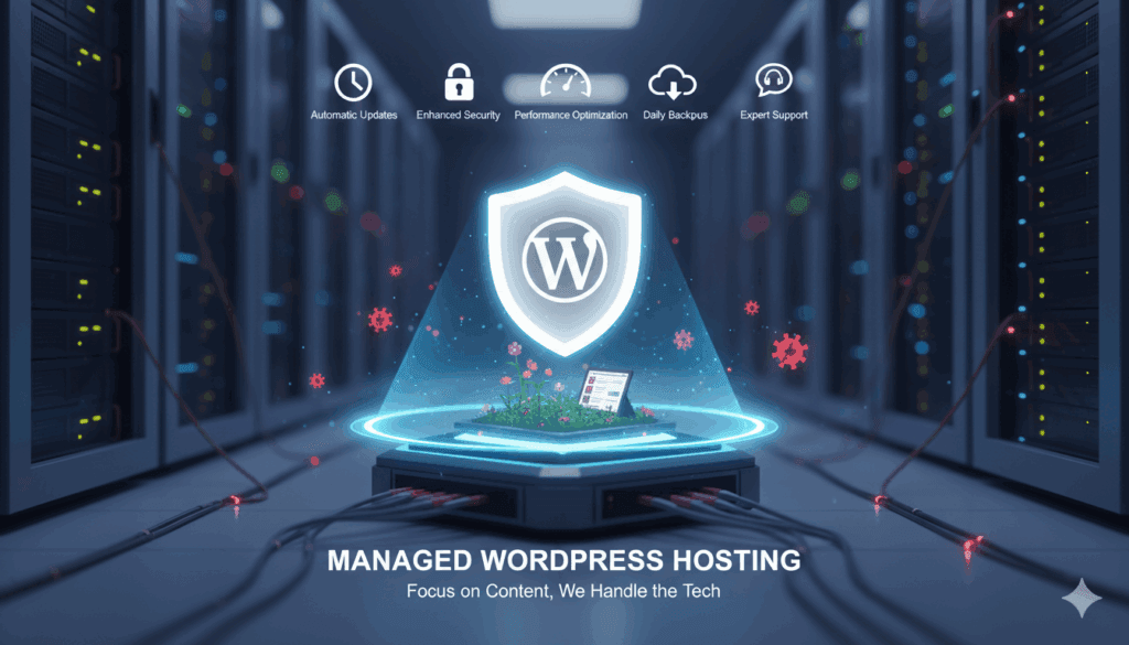 Managed WordPress hosting with security features