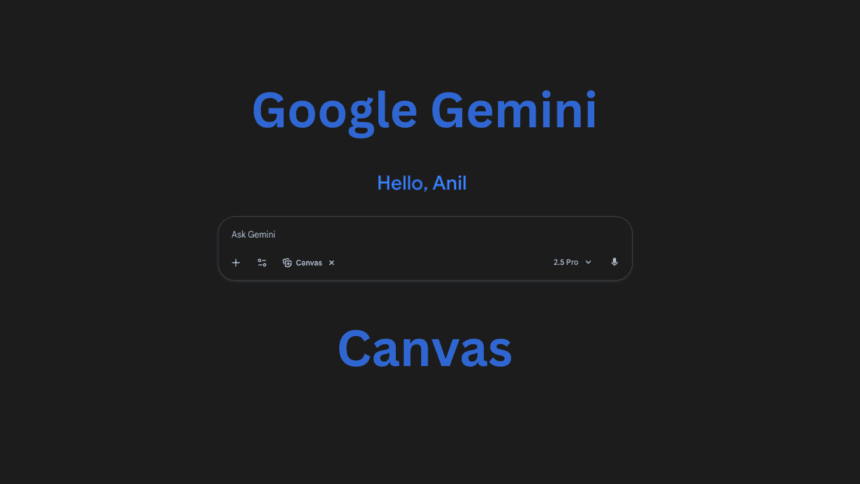 Google Gemini Canvas